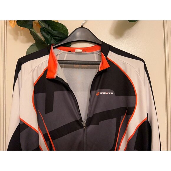 Sponeed Men’s Cycling/ Full Zip/Long Sleeve/Breathable Jersey XXL - Picture 4 of 16